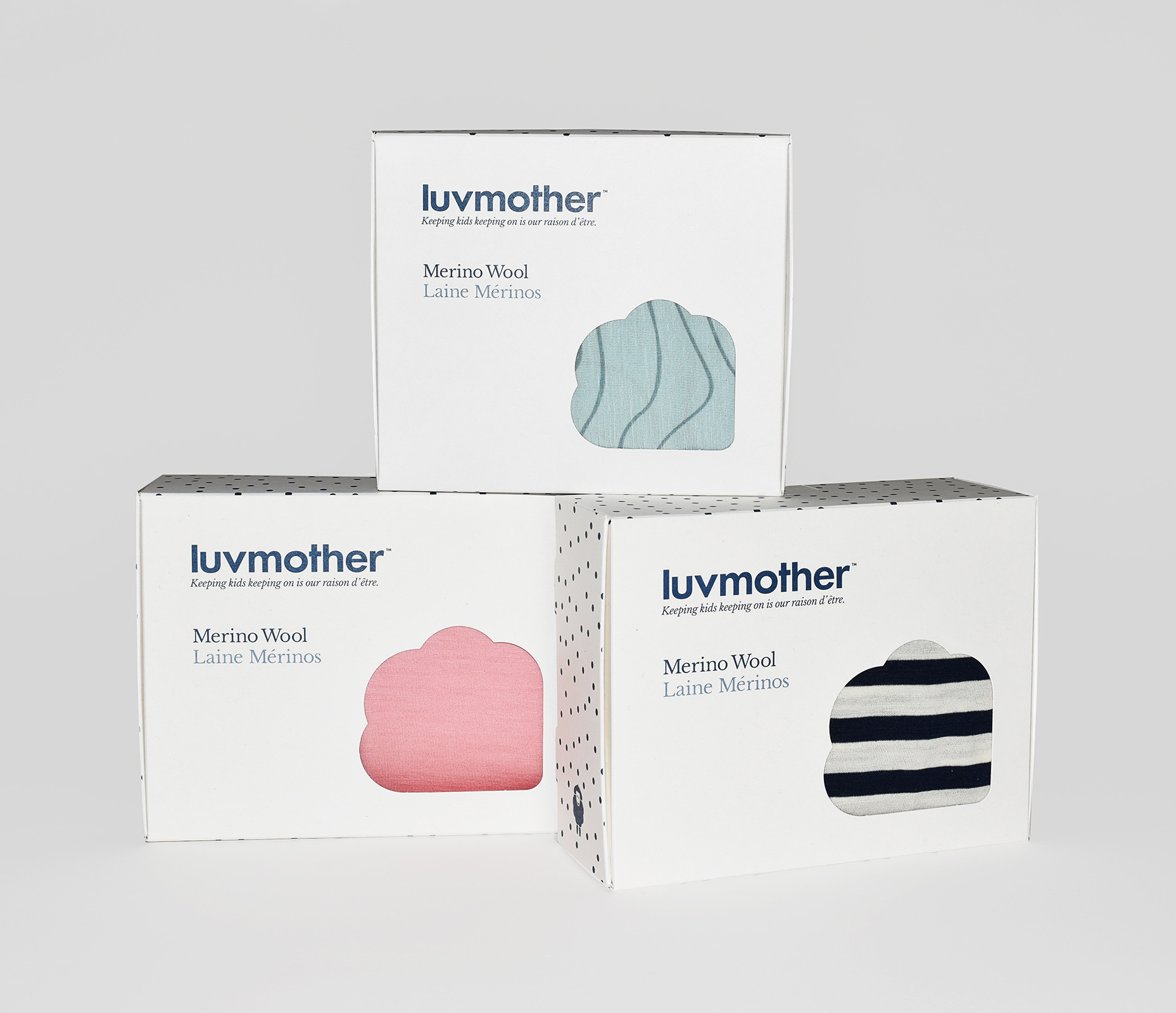 luvmother Retail box package design Montreal