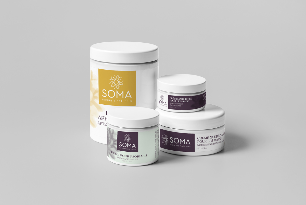 Soma Natural Products Montreal Packaging Design
